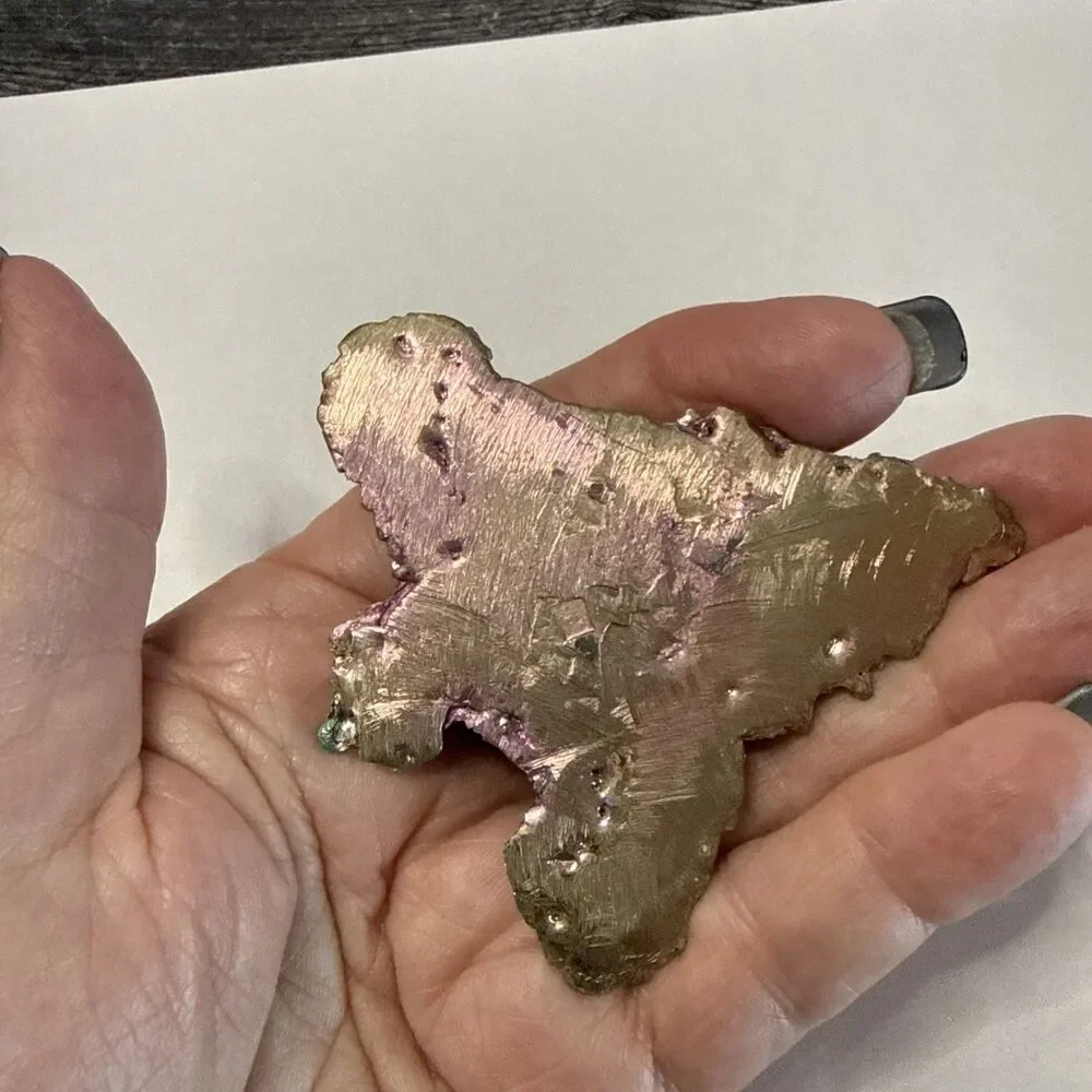 Bismuth crystal Rainbow Lucky Frog